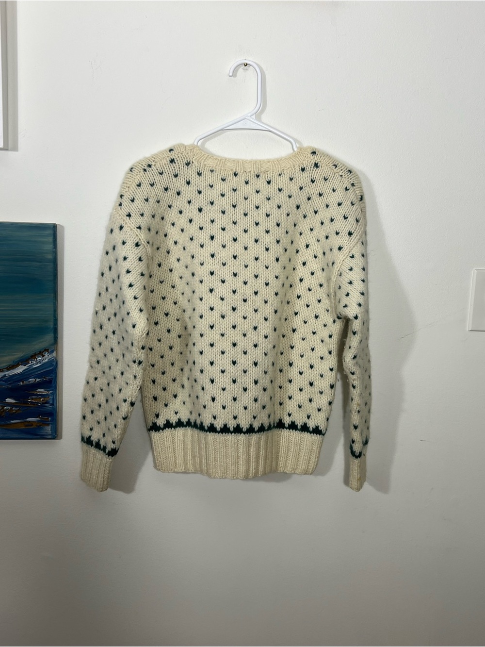 Vintage L.L. Bean Dog and Boot Sweater 100% Wool Size Small - Picture 3 of 4